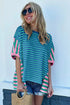 Colorblock Patchwork Baggy T Shirt